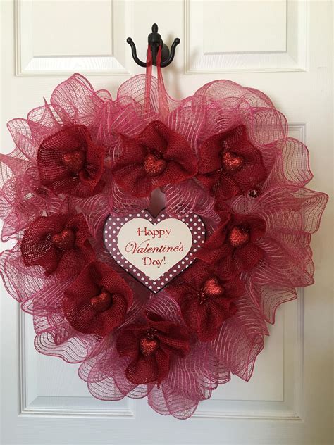 who wouldn t love this special t for valentine s day diy valentines day wreath valentine