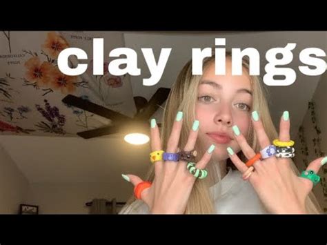 Diy Chunky Clay Rings Pinterest And Instagram Inspired Youtube