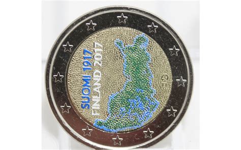 Finland 2 Euro 2017 100 Years Finland Coloured Colored 2 Euro Coins