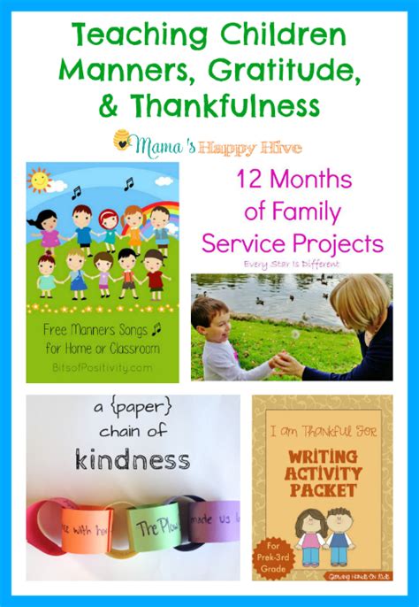 Teaching Children Manners Gratitude And Thankfulness