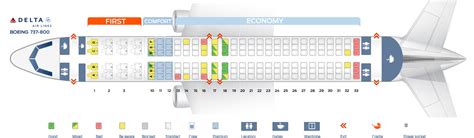 Seat Map Boeing Delta Airlines Best Seats In Plane