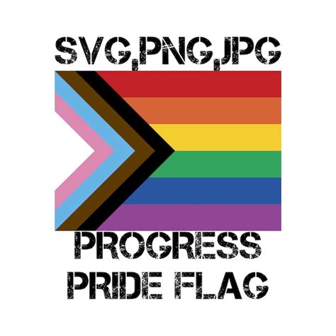 progress pride flag inclusive pride flag svg png etsy