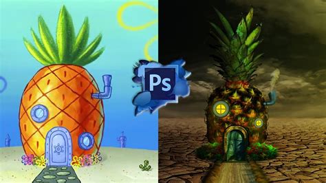 Spongebobs Squarepants House In Real Life Photoshop Manipulation Youtube