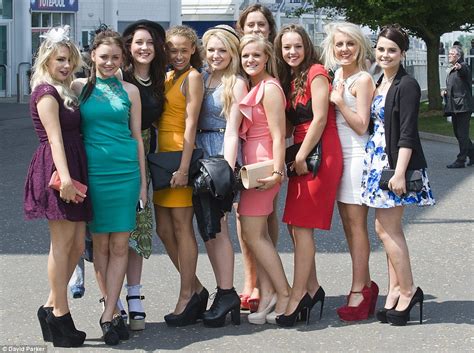 Epsom Ladies Day Racegoers Pull Out The Stops In Bright Colours And
