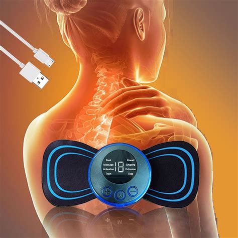 Neck Pulse Massage Patch Portable Electrotherapy Mini Massager Intelligent Electric Shoulder And