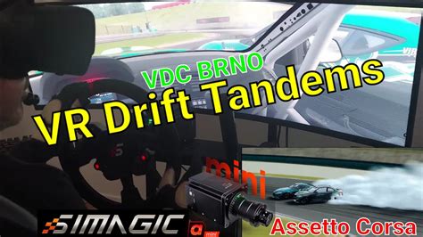 VR Ultrawide Drift Tandem Chase Assetto Corsa VDC Brno Simagic