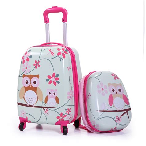 Nufazes Nufazes 2pc Carry On Luggage With Wheels Kids Rolling