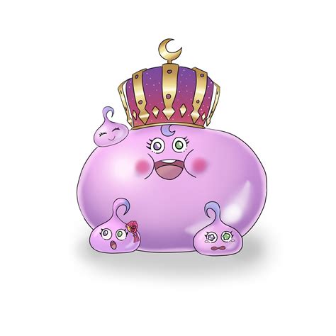 Queen Slime Luna With Her Lu Slimes Inspired By Lunas Dragon Quest V