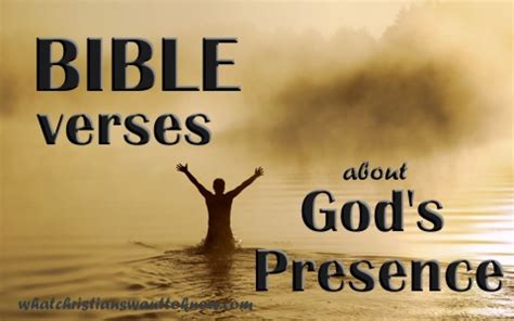 Awesome Bible Verses About Gods Presence