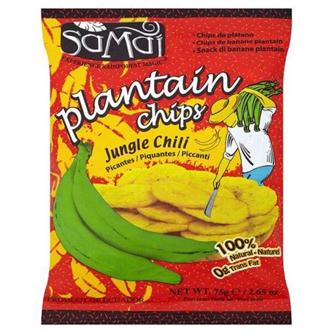 samai plantain chips chilli 75g pack of 4 75g x 4
