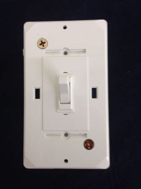 Mobile Home Self Contained Toggle Switch With Cover Plate White Mobile