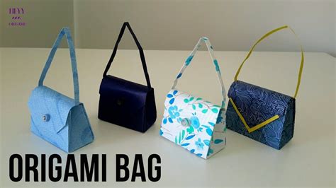 Origami Bag Tutorial Two Different Designs Origami Bag Bags