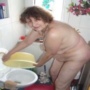 This Housewife Loves To Get Naked In The Kitchen