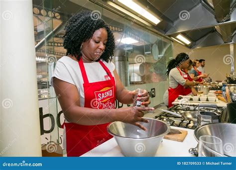 Young African Women Learning To Cook And Bake At A Cooking Class