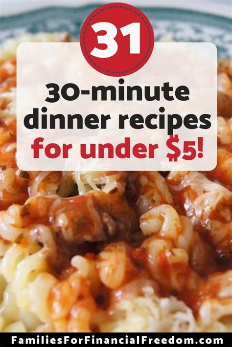 31 Budget-Friendly Easy and Cheap Dinner Recipes ...