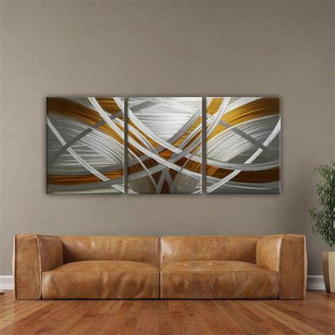 It will play its role perfectly in modern living. Modern Metal Wall Art, Modern Wall Sculpture, Gold ...
