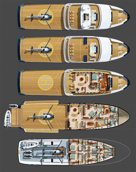The Bray Ocean Explorer Yacht Deck Plans — Yacht Charter And Superyacht News