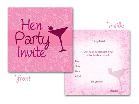 Hen Party Invitationsactivities And Ideashenitie Henit