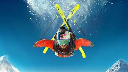 4k Steep Skiing Sports Extreme Snow Sport