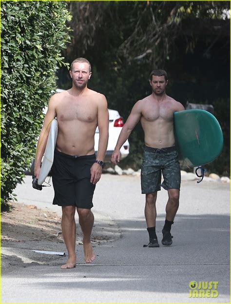Photo Chris Martin Shirtless Surfing Photo Just Jared