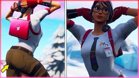 NEW THICC SCHOOL GIRL SKIN MAVEN WITH A CUTE BOOTY FORTNITE