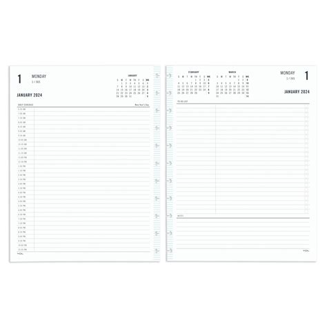 TUL® Discbound Daily Planner Refill Pages, Letter Size, Fashion