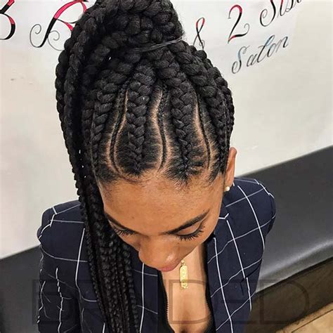 25 Elegant Lemonade Braided Ponytail Hairstyles 2019 For Black Women