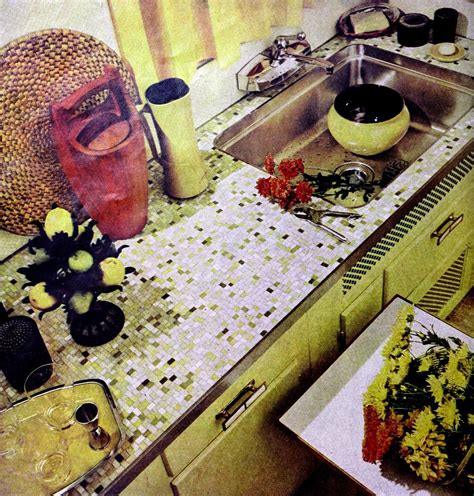 20 Vintage 1960s Kitchen Tile Design Ideas And Popular Retro Mosaic Tile