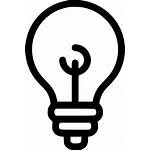 Lamp Icon Bulb Idea Creative Clipart Svg