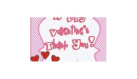 Valentine's Day Thank You Card by Andrea Nordhof | TpT