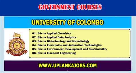University Of Colombo Bsc External Degree 2024