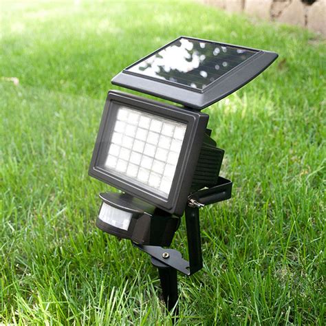 Nature Power Black Solar Motion Sensor 120 Led Outdoor Security Light