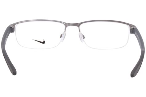 Nike 8138 Eyeglasses Mens Semi Rim Rectangular Optical Frame