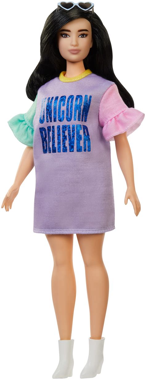 Buy Barbie Fashionistas Doll Curvy Body Type With Unicorn Believer Dress Online At Lowest Price