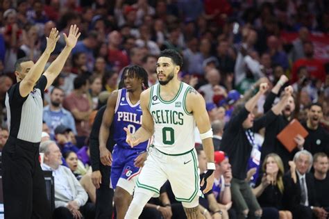 Nba Late Heroics From Jayson Tatum Push Celtics Past 76ers Force Game 7 Inquirer Sports