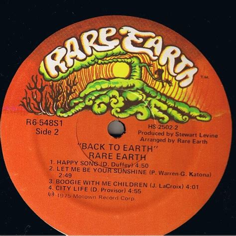 Rare Earth Back To Earth Lp Album Akerrecordsnl