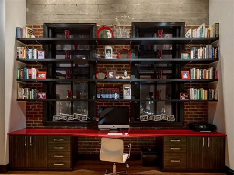 Urban Home Office With Brick And Cement Walls Hgtv