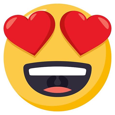Joypixels Smiling Face With Heart Eyes Emoji Posters By Joypixels