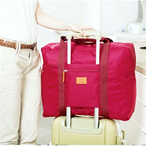 Women Travel Bag Waterproof Nylon Folding Bag Large Capacity Unisex Luggage Handbags Portable
