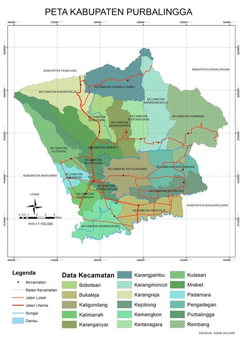 Peta Kabupaten Purbalingga Lengkap Gambar Hd Dan Kete - vrogue.co