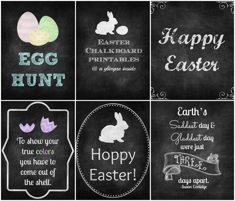 Easter Chalkboard Printables | Easter chalkboard, Easter printables, Chalkboard printables