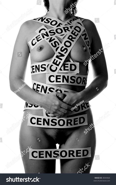 Nude Womans Body Censored Stickers Everywhere Stock Photo Shutterstock