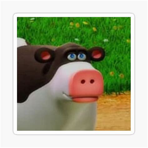 Otis The Cow Meme Sticker For Sale By Imani5h Redbubble