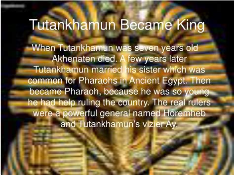 Ppt King Tutankhamun Powerpoint Presentation Free Download Id9359219