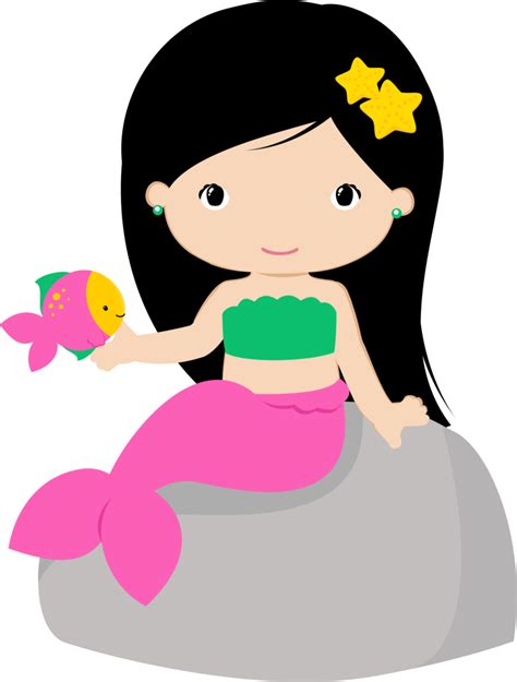 Cute Mermaid Clipart Free Download On Clipartmag