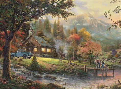 Free shipping on orders over $65 Thomas Kinkade Peaceful Moments 1000 PC Jigsaw Puzzle