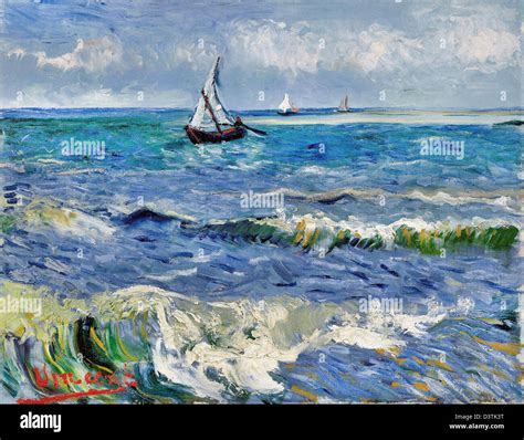 Vincent Van Gogh Seascape Near Les Saintes Maries De La Mer 1888 Oil
