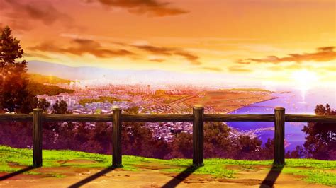 Anime City Sunset Wallpapers Wallpaper Cave