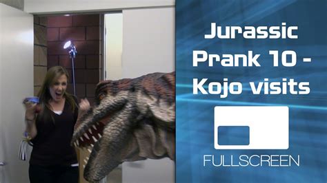 Jurassic Prank 10 Dinosaur Loose At Fullscreen Youtube