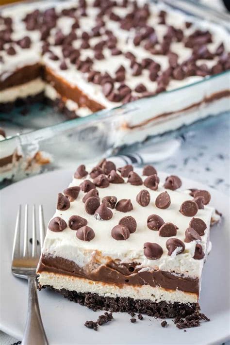 No Bake Chocolate Lasagna Bread Booze Bacon